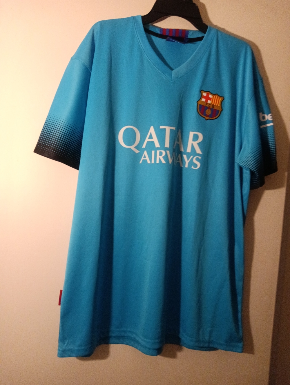 Lionel Messi Soccer Jersey Barcelona Size XL